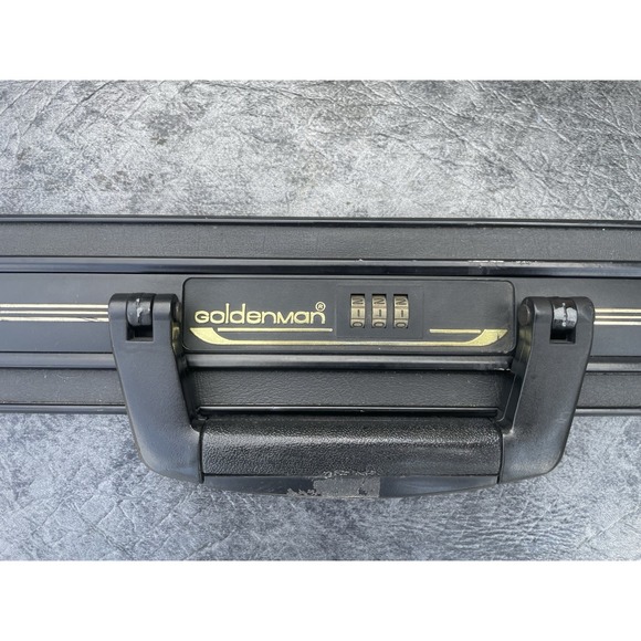 Vintage Goldenman Hardshell Luggage Suitcase RARE HTF  Vintage Goldenman Hardshell Luggage Suitcase RARE HTF 28x24x10